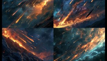 سحر النيزك: رحلة عبر الكون الغامض من الحطام