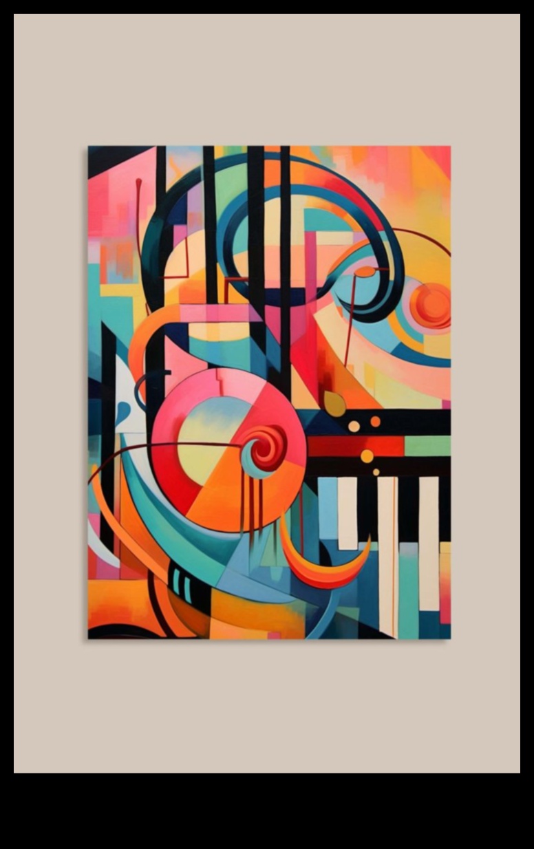 الأشكال التوافقية: إبداعات ملونة في التصوير التجريدي