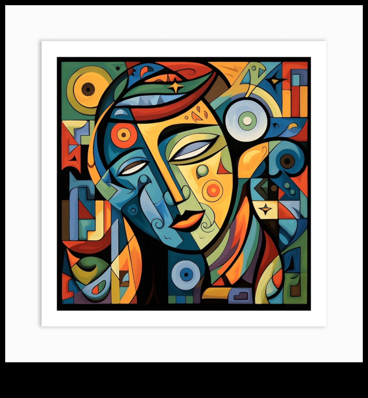 الأشكال التوافقية: إبداعات ملونة في التصوير التجريدي