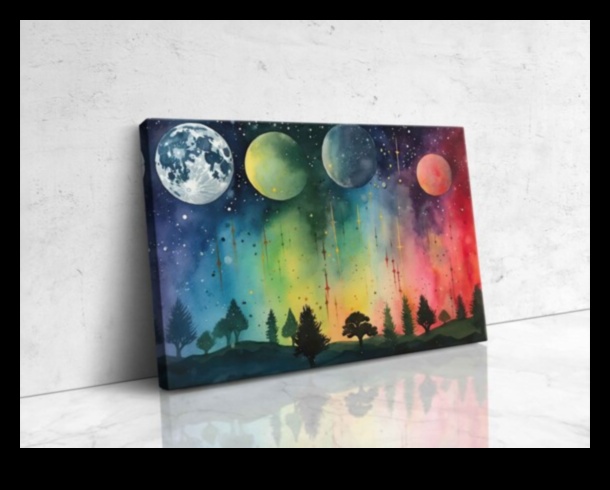 قماش سماوي: جولة في جمال الكواكب 4 قماش سماوي: رسم صورة لجمال الكواكب